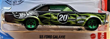 Load image into Gallery viewer, Hot Wheels 2020 '65 Ford Galaxie Black #221 HW Flames 10/10 New Long Card