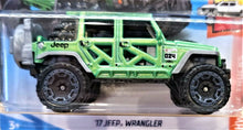 Load image into Gallery viewer, Hot Wheels 2018 '17 Jeep Wrangler Green #176 HW Hot Trucks 8/10 New