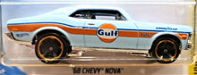 Load image into Gallery viewer, Hot Wheels 2019 '68 Chevy Nova Light Blue #67 HW Speed Graphics 7/10 New