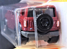 Load image into Gallery viewer, Matchbox 2021 Ford Bronco Maroon MBX Off-Road #21/100 New Long Card