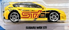 Load image into Gallery viewer, Hot Wheels 2021 Subaru WRX STI Yellow #68 HW Speed Graphics 2/10 New Long Card