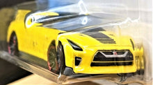 Load image into Gallery viewer, Hot Wheels 2021 '17 Nissan GT-R R35 Yellow #79 Then & Now 2/10 New Long Card