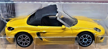 Load image into Gallery viewer, Majorette 2017 Porsche 718 Boxster Yellow #209 Premium Cars New Long Card