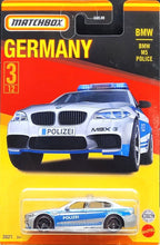 Load image into Gallery viewer, Matchbox 2021 BMW M5 Police Silver Germany Collection 3/12 New