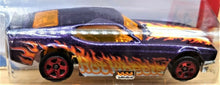 Load image into Gallery viewer, Hot Wheels 2019 '71 Mustang Funny Car Purple #57 HW Flames 8/10 New Long Card