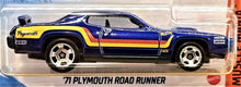 Load image into Gallery viewer, Hot Wheels 2021 '71 Plymouth Road Runner Blue #209 Muscle Mania 3/10 New