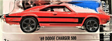 Load image into Gallery viewer, HOT WHEELS 2016 '69 DODGE CHARGER 500 RED #84 NIGHTBURNERZ 4/10 NEW