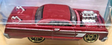 Load image into Gallery viewer, Hot Wheels 2020 '64 Chevy Impala Red #58 Tooned 9/10 New Long Card