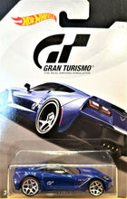 Load image into Gallery viewer, Hot Wheels '14 Corvette Stingray Blue Gran Turismo 2018 4/8 New Long Card