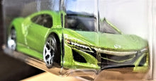 Load image into Gallery viewer, Hot Wheels 2021 '17 Acura NSX Candy Apple Green #148 HW Turbo 5/5 New Long Card