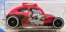 Load image into Gallery viewer, Hot Wheels 2019 Custom Volkswagen Beetle Red #69 Volkswagen 8/10 New Long Card