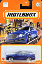 Load image into Gallery viewer, Matchbox 2021 '18 Bentley Bentayga Deep Blue MBX Metro #9/100 New Long Card
