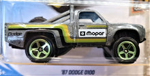 Load image into Gallery viewer, Hot Wheels 2019 '87 Dodge D100 Grey #64 Baja Blazers 1/10 New Long Card