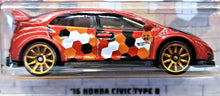 Load image into Gallery viewer, Hot Wheels 2019 '16 Honda Civic Type R Orange Urban Camouflage Series 2/5 New