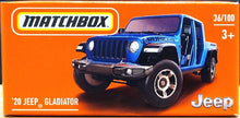 Load image into Gallery viewer, Matchbox 2021 '20 Jeep Gladiator Blue MBX Off-Road #36/100 New Sealed Box