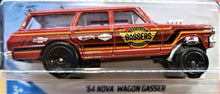 Load image into Gallery viewer, Hot Wheels 2020 '64 Nova Wagon Gasser Red #174 Muscle Mania 2/10 New Long Card