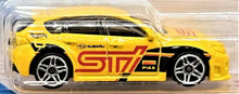 Load image into Gallery viewer, Hot Wheels 2021 Subaru WRX STI Yellow #68 HW Speed Graphics 2/10 New Long Card