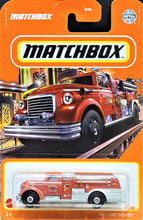 Load image into Gallery viewer, Matchbox 2021 MBX Fire Dasher Red MBX Metro #7/100 New Long Card