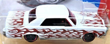 Load image into Gallery viewer, Hot Wheels 2016 '65 Pontiac GTO White #99 HW Flames 9/10 New