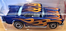 Load image into Gallery viewer, Hot Wheels 2019 '57 Chevy Dark Blue #9 HW Flames 6/10 New Long Card