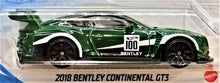 Load image into Gallery viewer, Hot Wheels 2021 2018 Bentley Continental GT3 Racing Green #133 HW Race Day 7/10