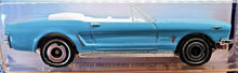 Load image into Gallery viewer, Hot Wheels 2020 '65 Ford Mustang Convertible Light Blue #59 HW Screen Time 5/10
