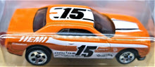 Load image into Gallery viewer, Hot Wheels 2018 '15 Dodge Challenger SRT Orange 50th Anniversary Throwback 10/10