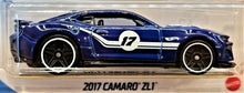 Load image into Gallery viewer, Hot Wheels 2021 2017 Camaro ZL1 Blue #154 Then & Now 5/10 New Long Card