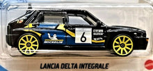 Load image into Gallery viewer, Hot Wheels 2021 Lancia Delta Integrale #51 Black Baja Blazers 6/10 New Long Card