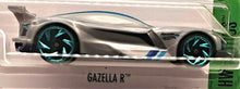 Load image into Gallery viewer, Hot Wheels 2017 Gazella R Silver #358 HW Exotics 1/10 New Long Card