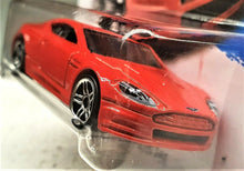 Load image into Gallery viewer, Hot Wheels 2016 Aston Martin DBS Red #106 THEN and NOW 6/10 New