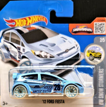 Load image into Gallery viewer, Hot Wheels 2016 '12 FORD FIESTA Light Blue #157 HW SNOW STORMERS 2/5 New
