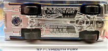Load image into Gallery viewer, Hot Wheels 2020 '57 Plymouth Fury Blue #168 HW Flames 2/10 New Long Card