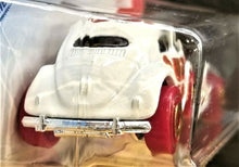 Load image into Gallery viewer, Hot Wheels 2021 Volkswagen Beetle White #96 Holiday Racers 4/5 New Long Card