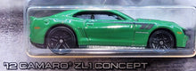 Load image into Gallery viewer, Hot Wheels 2021 '12 Camaro ZL1 Concept Green Hot Wheels Factory 500 H.P 4/10 New