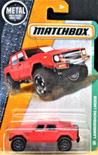 Load image into Gallery viewer, Matchbox 2016 Lamborghini LM002 Red #101 MBX Explorers New Long Card