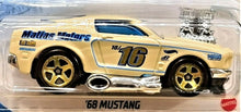 Load image into Gallery viewer, Hot Wheels 2021 '68 Mustang Tan #40 Tooned 3/5 New Long Card