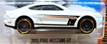 Load image into Gallery viewer, Hot Wheels 2016 2015 FORD MUSTANG GT White #121 MUSCLE MANIA 1/10 New