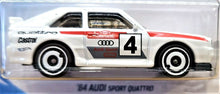 Load image into Gallery viewer, Hot Wheels 2019 '84 Audi Sport Quattro White #43 Baja Blazers 7/10 New Long Card