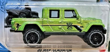 Load image into Gallery viewer, Hot Wheels 2021 '20 Jeep Gladiator Green #117 HW Getaways 5/5 New Long Card