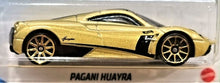 Load image into Gallery viewer, Hot Wheels 2021 Pagani Huayra Gold #244 HW Exotics 10/10 New Long Card