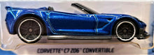 Load image into Gallery viewer, Hot Wheels 2018 Corvette C7 Z06 Convertible Dark Blue #5 Factory Fresh 9/10 New