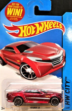 Load image into Gallery viewer, Hot Wheels 2014 Ryura LX Dark Red #5 HW City New Long Card