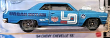 Load image into Gallery viewer, Hot Wheels 2020 '64 Chevy Chevelle SS Satin Blue #247 Nightburnerz 10/10 New