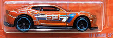 Load image into Gallery viewer, Hot Wheels 2021 '18 Camaro SS Orange & Blue Series 3/6 New Long Card