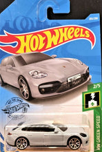 Load image into Gallery viewer, Hot Wheels 2019 Porsche Panamera Turbo S E-Hybrid Sport Turismo Grey Green Speed