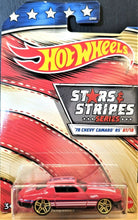 Load image into Gallery viewer, Hot Wheels 2020 '70 Chevy Camaro RS Red Stars & Stripes 7/10 New Long Card
