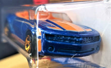 Load image into Gallery viewer, Hot Wheels 2018 Camaro Convertible Concept Blue 50th Anniversary Throwback 9/10