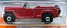 Load image into Gallery viewer, Matchbox 2020 1948 Willys Jeepster Red #38 MBX City New Long Card