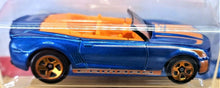 Load image into Gallery viewer, Hot Wheels 2018 Camaro Convertible Concept Blue 50th Anniversary Throwback 9/10